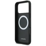 Lacoste iPhone 17 Pro Max Case Petit Pique Lacquer MagSafe - Black - Image 7