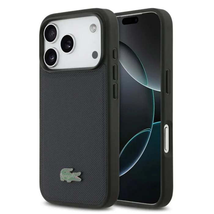 Lacoste iPhone 17 Pro Max Case Petit Pique Lacquer MagSafe - Navy - Image 3