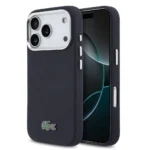 Lacoste iPhone 17 Pro Max Hülle Case Cover MagSafe Iconic Petit Pique Metal Logo - Navy - Image 3