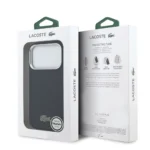 Lacoste iPhone 17 Pro Max Hülle Case Cover MagSafe Iconic Petit Pique Metal Logo - Navy - Image 8