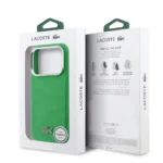 Lacoste iPhone 17 Pro Max Hülle Case Cover MagSafe Iconic Petit Pique Metal Logo - Green - Image 7