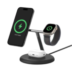 Belkin Boost Charge Pro 3-in-1 Wireless Charging Stand 15W with MagSafe - Black