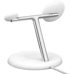 Belkin BoostCharge Pro 3-in-1 Wireless Charging Stand 15W with MagSafe - White - Image 3