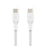 Belkin BoostCharge Braided USB-C to USB-C 60W , 3.3ft/1m Cable - White - Image 5