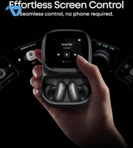 Liberty 5 Pro Max | Earbuds with AI Note-Taker Smart Case - Black (Etisal) - الصورة 6