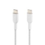 Belkin BoostCharge Braided USB-C to USB-C 60W , 3.3ft/1m Cable - White - Image 3
