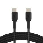 Belkin BoostCharge Braided USB-C to USB-C 60W , 3.3ft/1m Cable - Black - Image 3