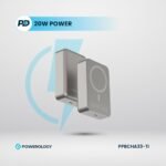 Powerology 20000 mAh 20W PD & 15W Magsafe Powerbank - Titanium - Image 5