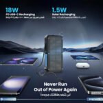 Powerology 20000mah Power Bank With Led Built-In Retractable Type-C Cable 15w Wireless Ch - Image 13