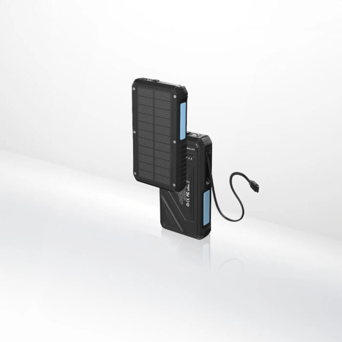 Powerology 20000mah Power Bank With Led Built-In Retractable Type-C Cable 15w Wireless Ch - Image 2