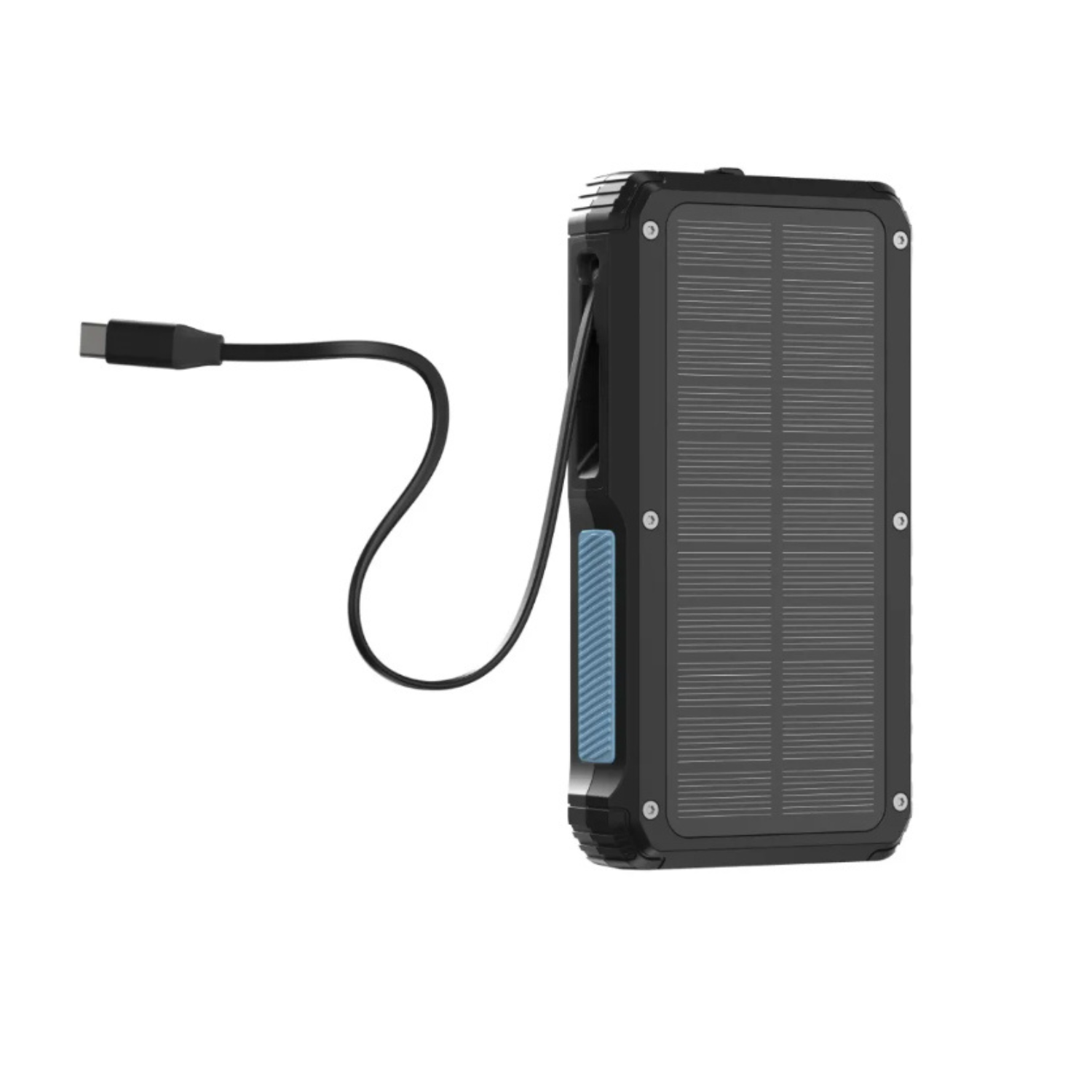 Powerology 20000mah Power Bank With Led Built-In Retractable Type-C Cable 15w Wireless Ch Powerology 20000mah Power Bank With Led Built-In Retractable Type-C Cable 15w Wireless Ch - Image 1