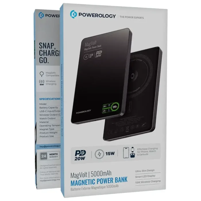 Powerology MagVolt 5000mAh Magnetic Power Bank - Image 2