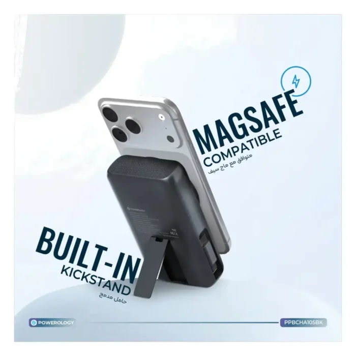 Powerology Richmond 10000mAh Magsafe Power Bank - Black - Image 5