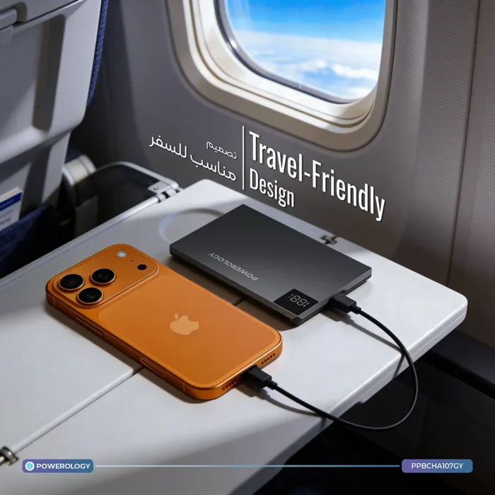 Powerology Tender 5000mAh MagSafe Slim Power Bank - Gray - Image 4