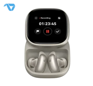 Liberty 5 Pro Max | Earbuds with AI Note-Taker Smart Case - White (Etisal) - الصورة 2