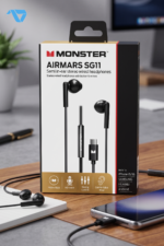 ⁦MONSTER Airmars SG11 USB-C Semi in Ear Stereo Wired Headphones - Black⁩ - الصورة ⁦4⁩