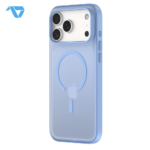 DEVIA Light Ripple Series Curved Skin-Friendly Magnetic Case iPhone 18 Pro Max - Blue - Image 3