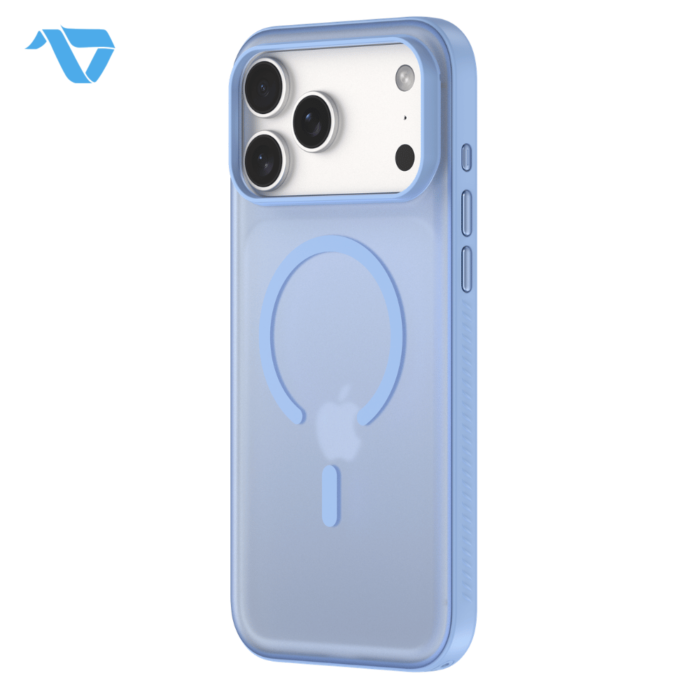 DEVIA Light Ripple Series Curved Skin-Friendly Magnetic Case iPhone 18 Pro Max - Blue - Image 3