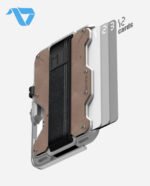 Aulumu G03 Multi-Tool Magnetic Metal Wallet | Genuine Leather Cover | Magnetic - Image 3