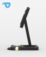 Aulumu M01 4-in-1 Folding Wireless Charging Station & Pad Magnetic - Black - Image 10