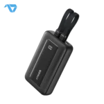 Anker Zolo Power Bank (10K,35W,Built-In Dual USB-C Cables) With 1 USB-C Port + 1 USB-A Port - Black (Etisal)