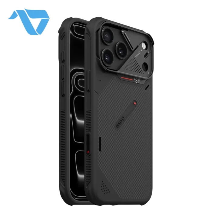 Aulumu A18 Armor Shockproof Aramid Fiber Case for iPhone 17/18 Pro Max - Black - Image 2