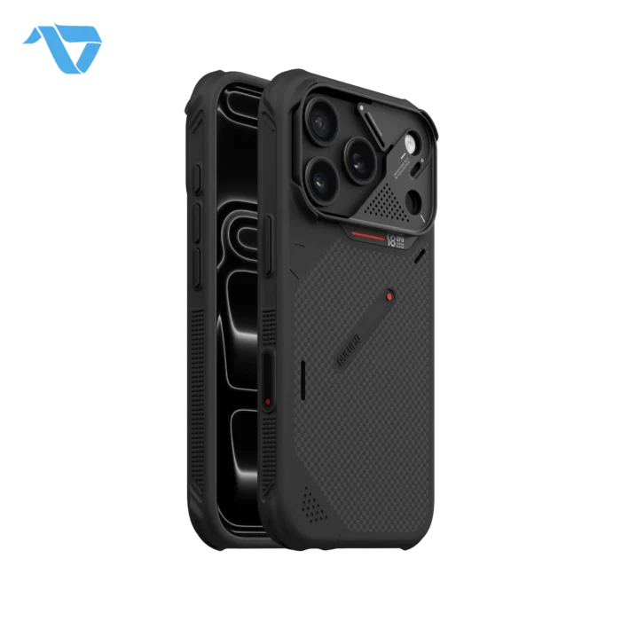 Aulumu A18 Armor Shockproof Aramid Fiber Case for iPhone 17/18 Pro - Black - Image 2