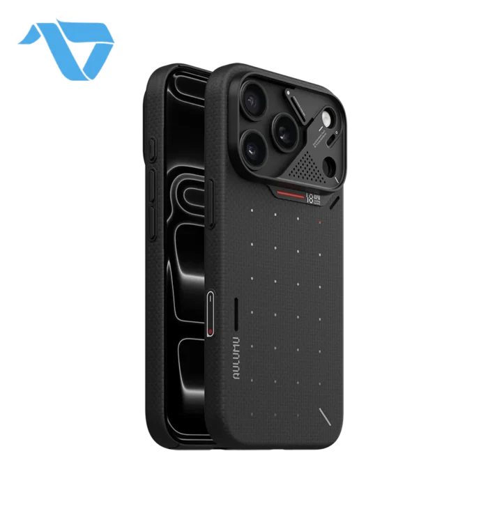 Aulumu A18 Ultra Slim Particle Aramid Fiber Case for iPhone 17/18 Pro - Black - Image 2
