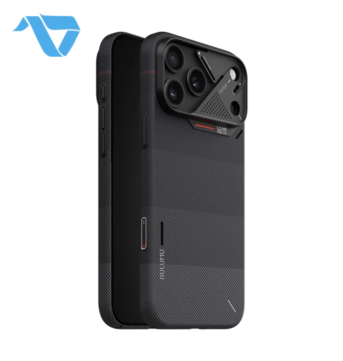 Aulumu A18 Ultra Slim Gradient Aramid Fiber Case for iPhone 17/18 Pro Max - Ombre Black - Image 2