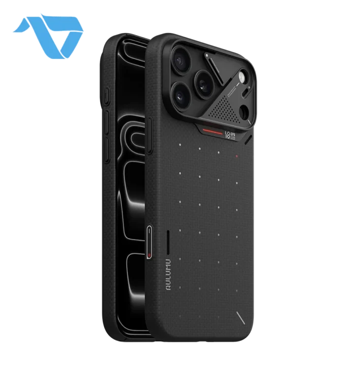 Aulumu A18 Ultra Slim Particle Aramid Fiber Case for iPhone 17/18 Pro Max - Black - Image 2