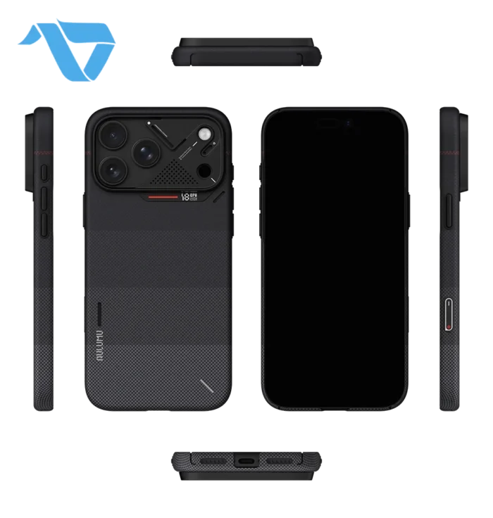 Aulumu A18 Ultra Slim Gradient Aramid Fiber Case for iPhone 17/18 Pro - Ombre Black - Image 4