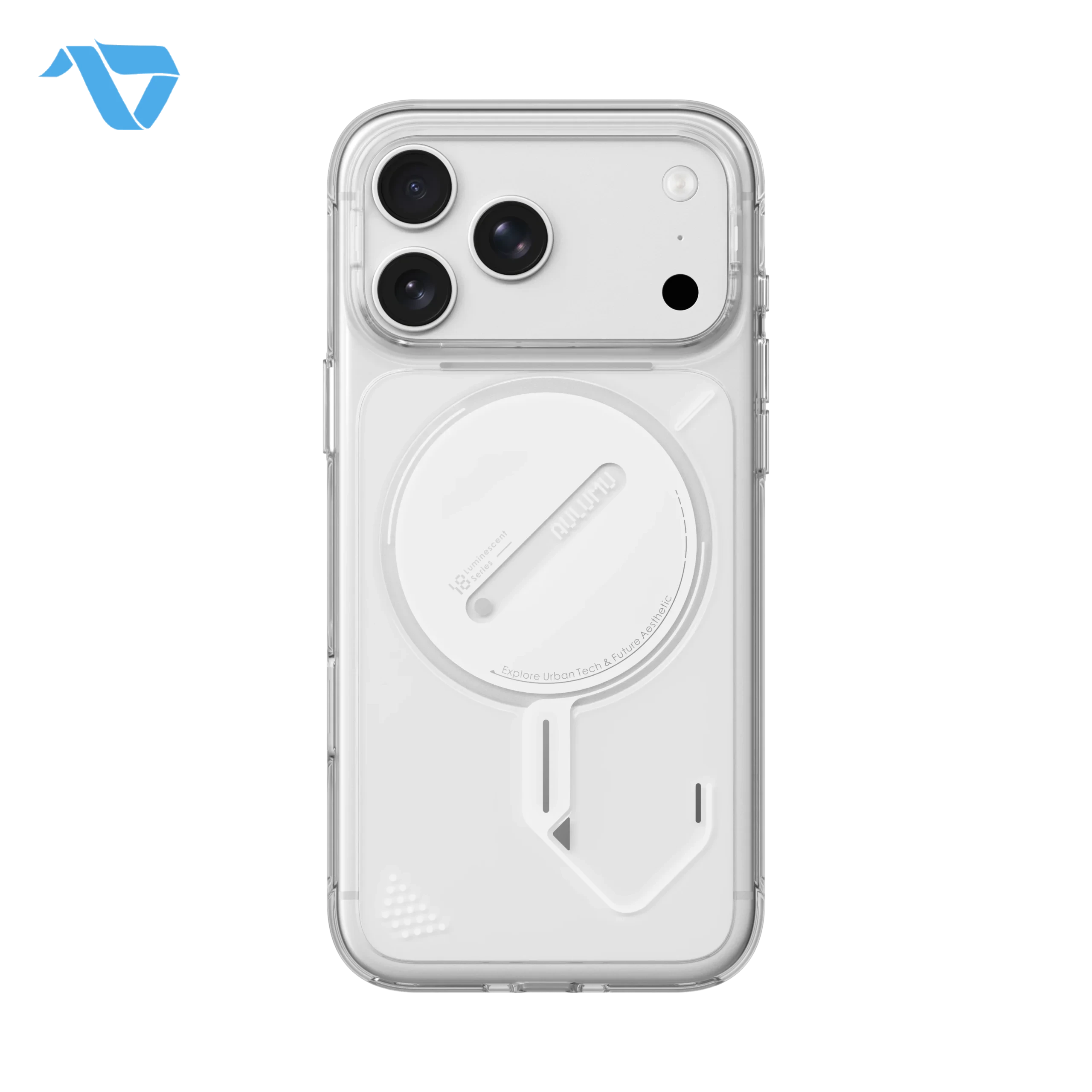 A18PC_PM_4b786fb3-72d8-4e6e-8d11-7bab6e5fe7b4 Aulumu A18 Ghost Lumen Transparent Case for iPhone 17/18 Pro Max - Transparent - Image 1