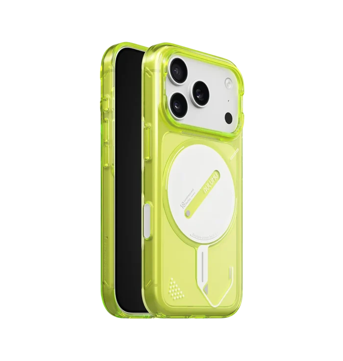 Aulumu A18 Ghost Lumen Transparent Case for iPhone 17/18 Pro - Yellow Lemon - Image 2