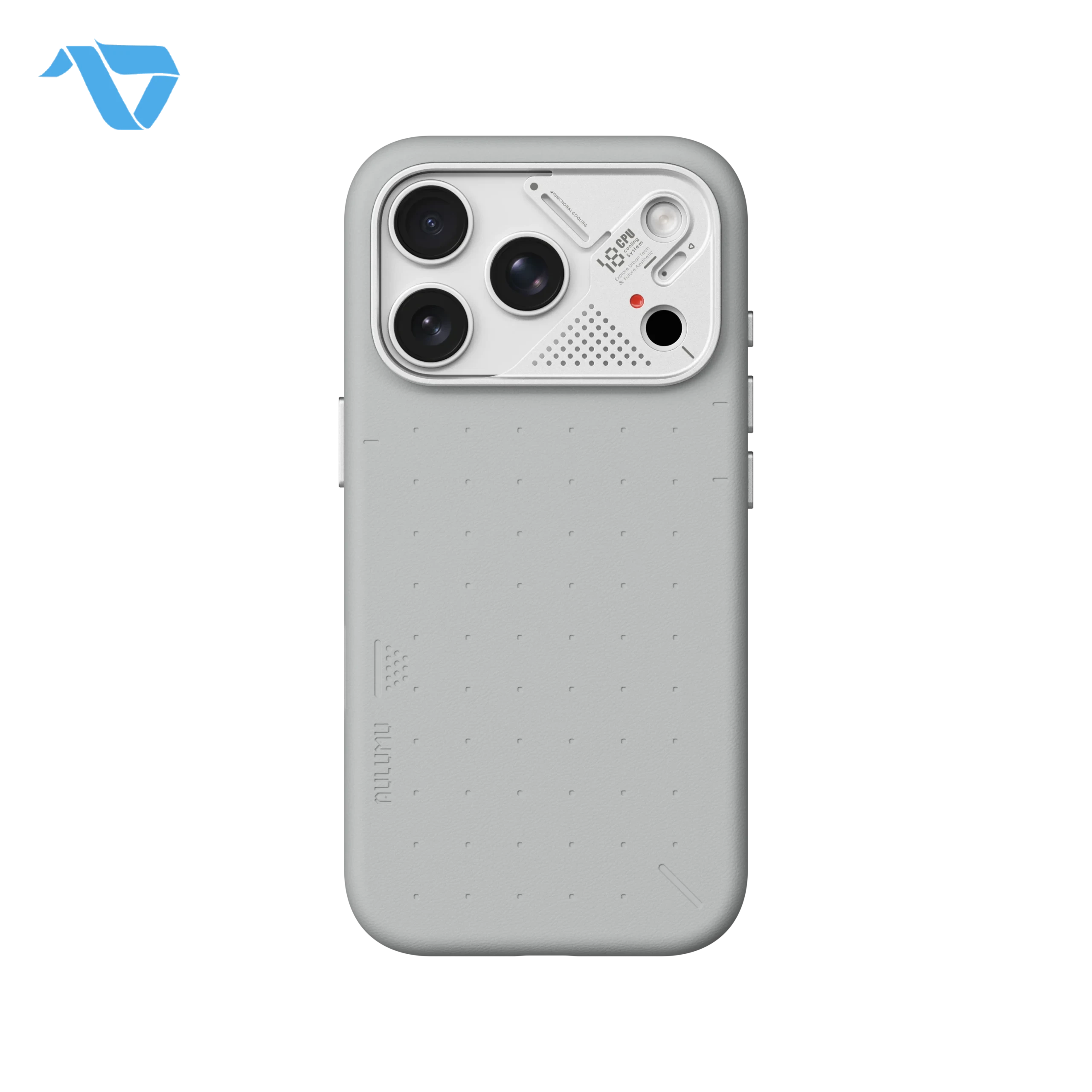 A18PU_P pro Aulumu A18 Particle Vegan Leather Case for iPhone 17/18 Pro - Cosmic Gray - Image 1
