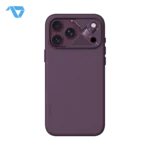 Aulumu A18 Particle Vegan Leather Case for iPhone 17/18 Pro Max - Burgundy