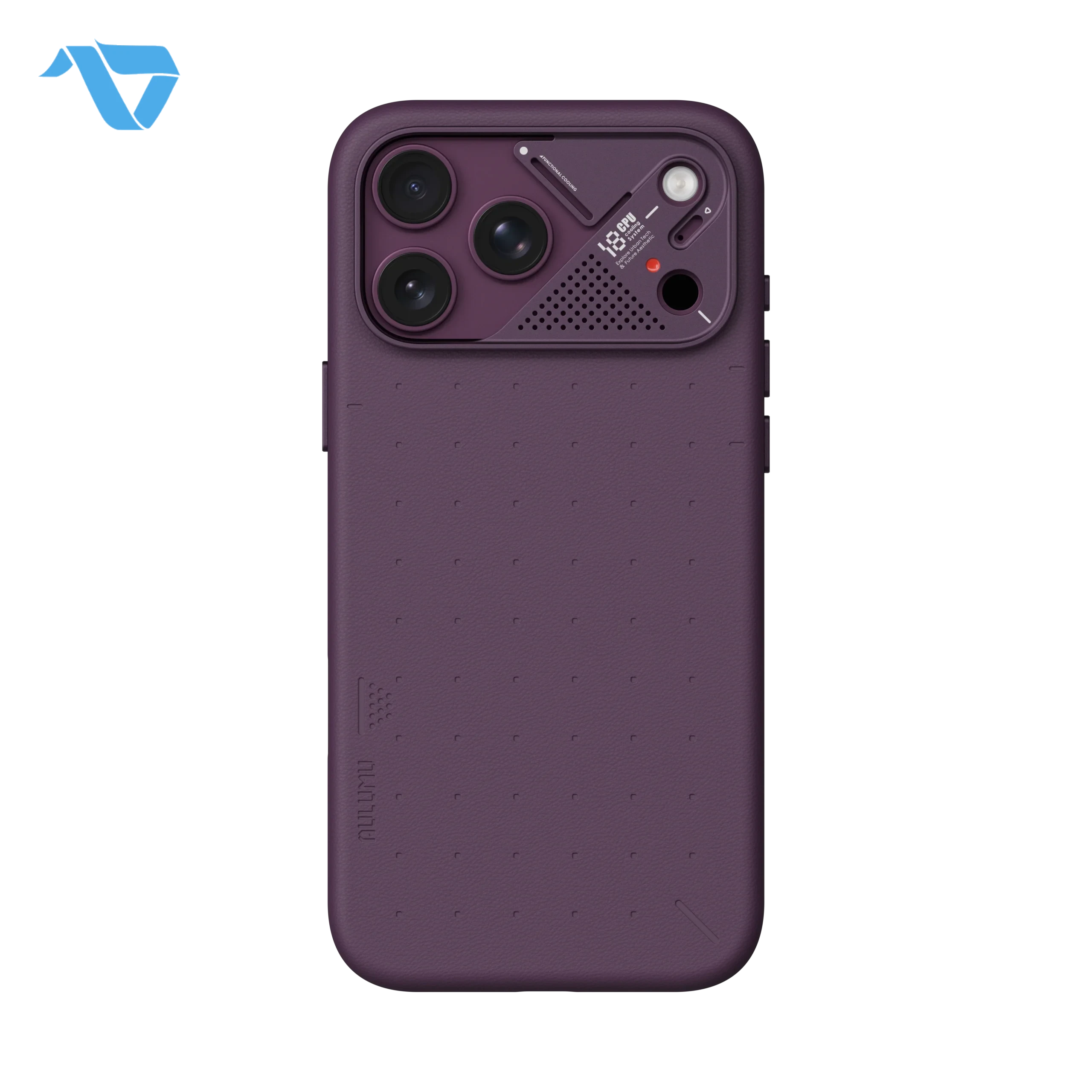 A18PU_PM_2657c96b-3dc9-4847-bc58-0727e702c1e5 Aulumu A18 Particle Vegan Leather Case for iPhone 17/18 Pro Max - Burgundy - Image 1