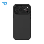 Aulumu A18 Particle Vegan Leather Case for iPhone 17/18 Pro Max - Obsidian Black