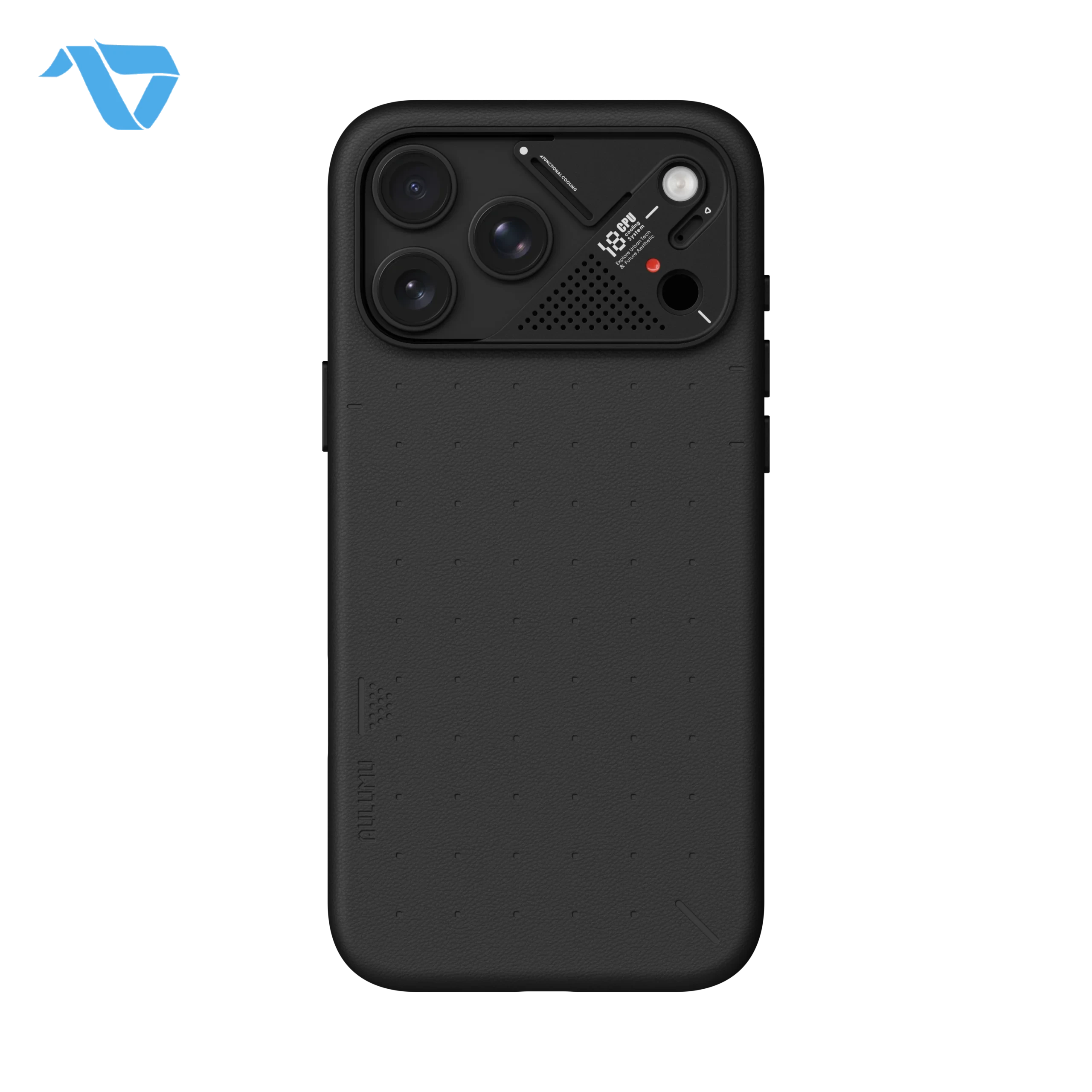 A18PU_PM_d3cc2fd9-fa74-47fd-a397-9bca09dba1dc Aulumu A18 Particle Vegan Leather Case for iPhone 17/18 Pro Max - Obsidian Black - Image 1