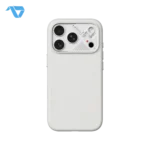 Aulumu A18 Particle Vegan Leather Case for iPhone 17/18 Pro - Frost White