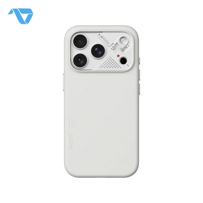 Aulumu A18 Particle Vegan Leather Case for iPhone 17/18 Pro - Frost White - Image 2