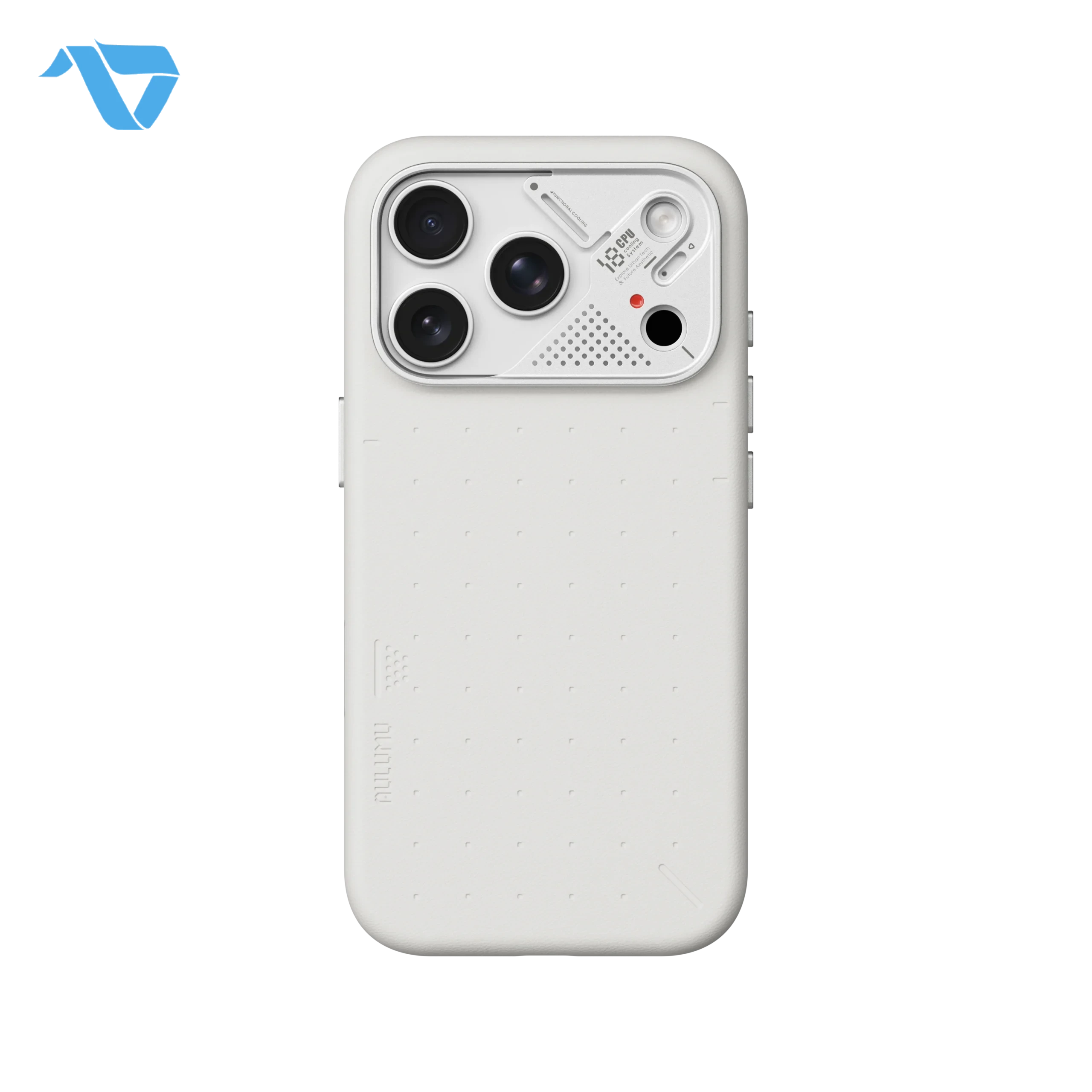 A18PU_P_c0d71351-c3e2-401a-b22e-101c34a41e4b pro Aulumu A18 Particle Vegan Leather Case for iPhone 17/18 Pro - Frost White - Image 1