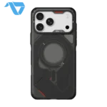 Aulumu A18 Rugged Outdoor Case for iPhone 17/18 Pro - Translucent Gray