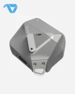 Aulumu A29 Geometric Case for AirPods 4 | Lock & Lanyard - Gray - Image 2