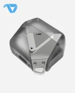 Aulumu A29 Geometric Case for AirPods 4 | Lock & Lanyard - Translucent Gray - Image 2