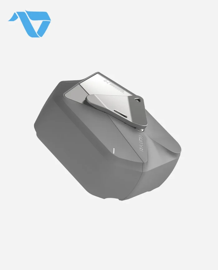 Aulumu A29 Geometric Case for AirPods 4 | Lock & Lanyard - Gray - Image 6