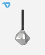 Aulumu A29 Geometric Case for AirPods 4 | Lock & Lanyard - Gray - Image 4
