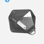 Aulumu A29 Geometric Case for AirPods 4 | Lock & Lanyard - Translucent Gray