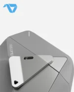 Aulumu A29 Geometric Case for AirPods 4 | Lock & Lanyard - Gray - Image 7