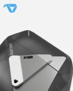 Aulumu A29 Geometric Case for AirPods 4 | Lock & Lanyard - Translucent Gray - Image 5
