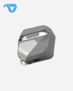 Aulumu A29 Geometric Case for AirPods 4 | Lock & Lanyard - Gray - Image 5